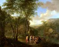 Jan Both and Cornelis van Poelenburgh - A Landscape with the Judgement of Paris